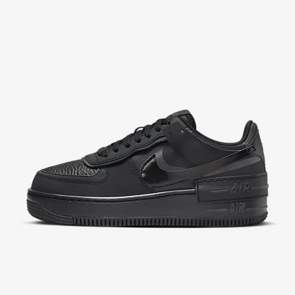 Black platform nike on sale